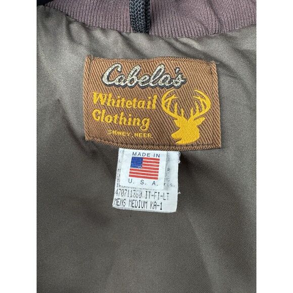 Cabelas Whitetails Men's Medium Camo Polar Fleece Hunting Jacket Zip Up - Picture 7 of 9